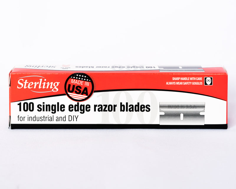 STERLING Single Edge Razor Blades (100)