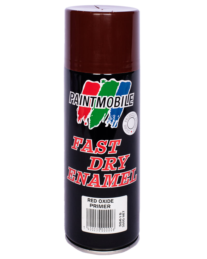 Paintmobile Fast Dry Enamel Spray Can - Red Oxide Primer