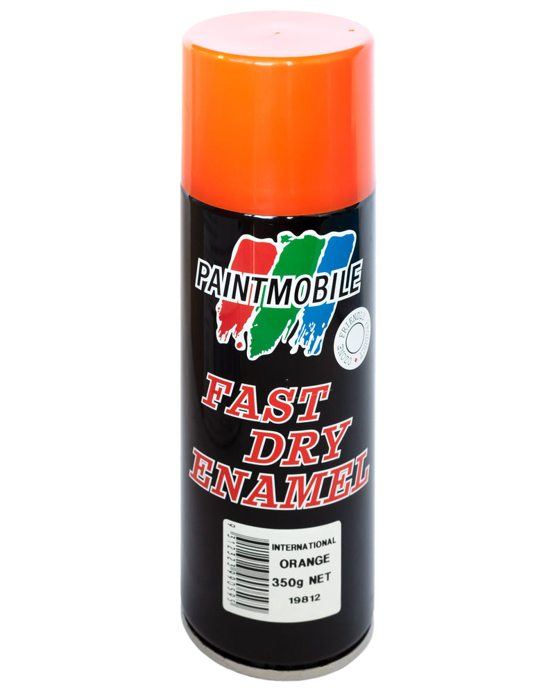 Paintmobile Fast Dry Enamel Spray Can - International Orange No