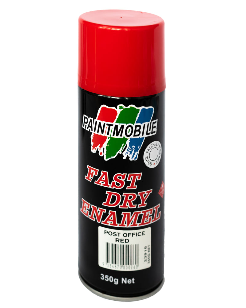 Paintmobile Fast Dry Enamel Spray Can - Post Office Red