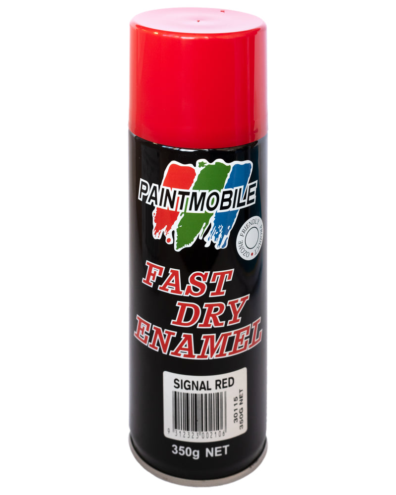 Paintmobile Fast Dry Enamel Spray Can - Signal Red