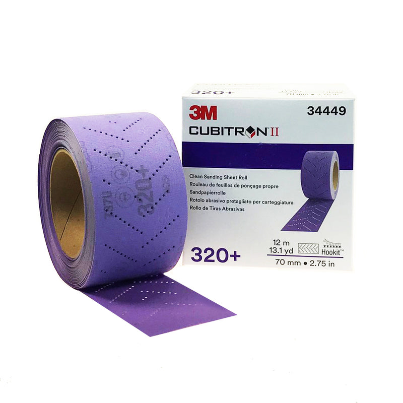 3M CUBITRON 34449 Velcro roll 70mm x 12m 320+ grit