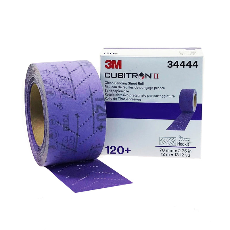 3M CUBITRON 34444 Velcro Roll 70mm x 12m 120+ grit