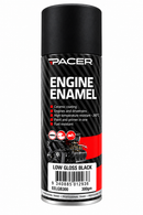 PACER Engine Enamel LOW GLOSS BLACK 300g S/C