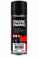 PACER Engine Enamel SEMI-GLOSS BLACK 300g S/C