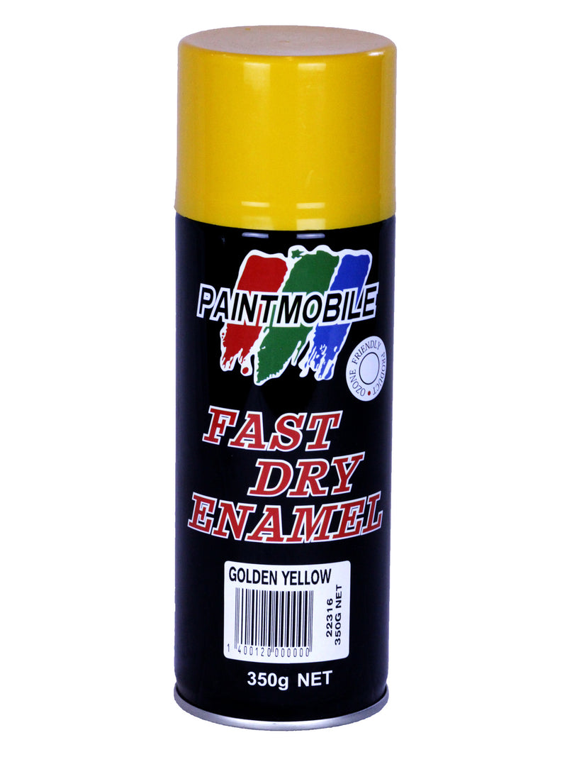 Paintmobile Fast Dry Enamel Spray Can - Golden Yellow