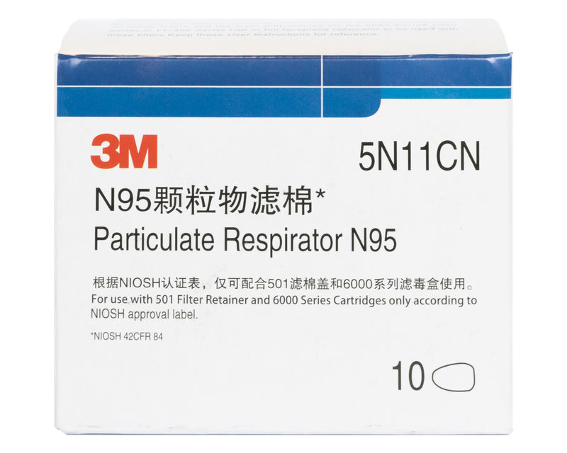 3M N95 Particulate Respirator N95 (5N11CN) Pack of 10