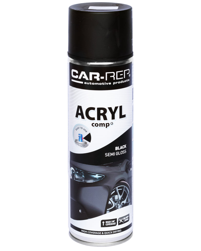 Car-Rep ACRYL Comp Semi Gloss Black 500ml s/c