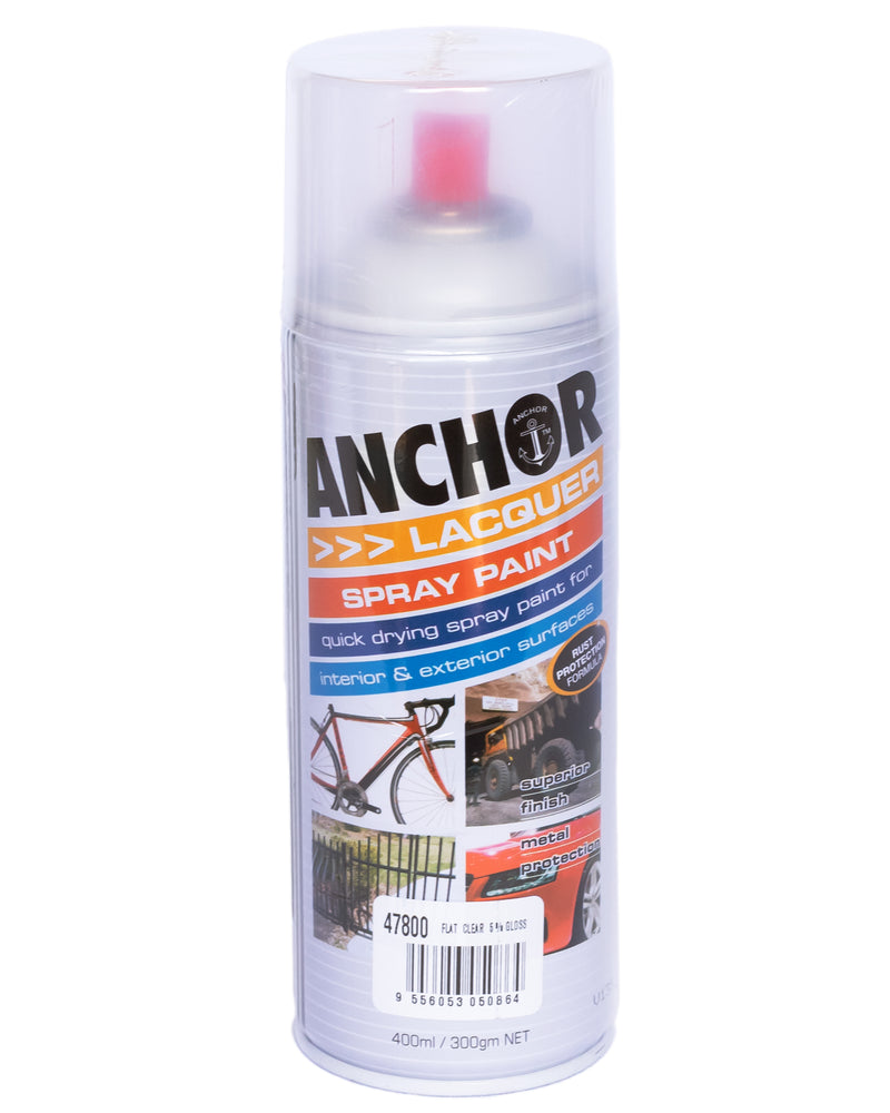 ANCHOR Acrylic Lacquer 5% Gloss Flat Clear 300g s/c