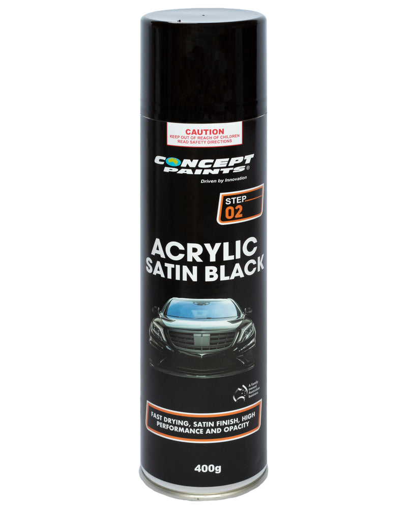 CONCEPT Acrylic Satin Black 400g s/c