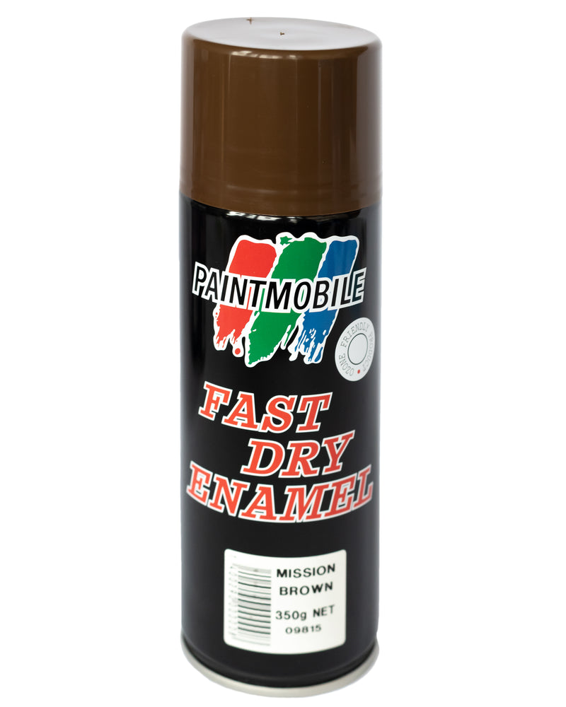 Paintmobile Fast Dry Enamel Spray Can - Mission Brown
