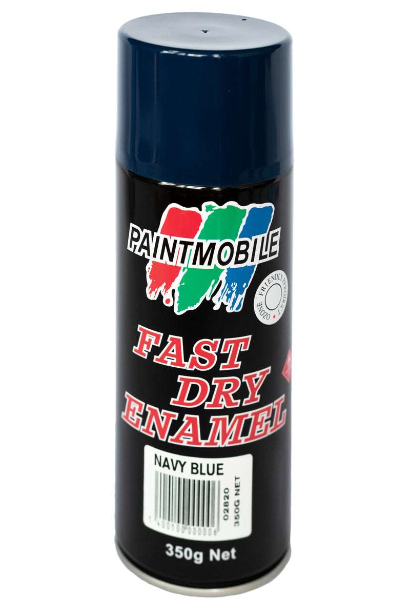 Paintmobile Fast Dry Enamel Spray Can - Navy Blue