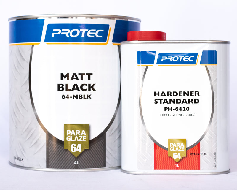 PROTEC Paraglaze 64 Matt Black 5L Kit (4:1)