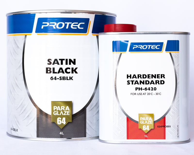 PROTEC Paraglaze 64 Satin Black 5L kit (4:1)