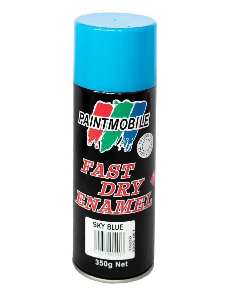 Paintmobile Fast Dry Enamel Spray Can - Sky Blue
