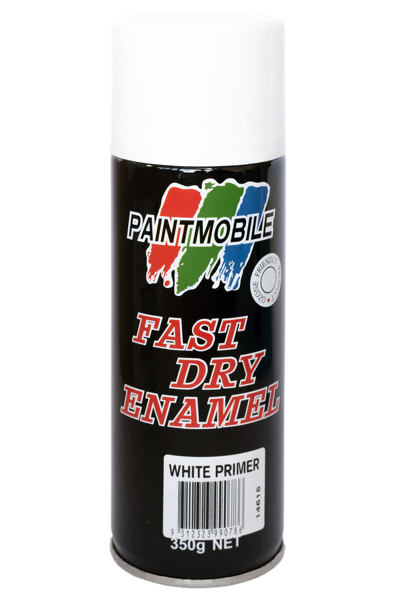 Paintmobile Fast Dry Enamel Spray Can - White Primer