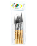 Dagger brush pack of 5